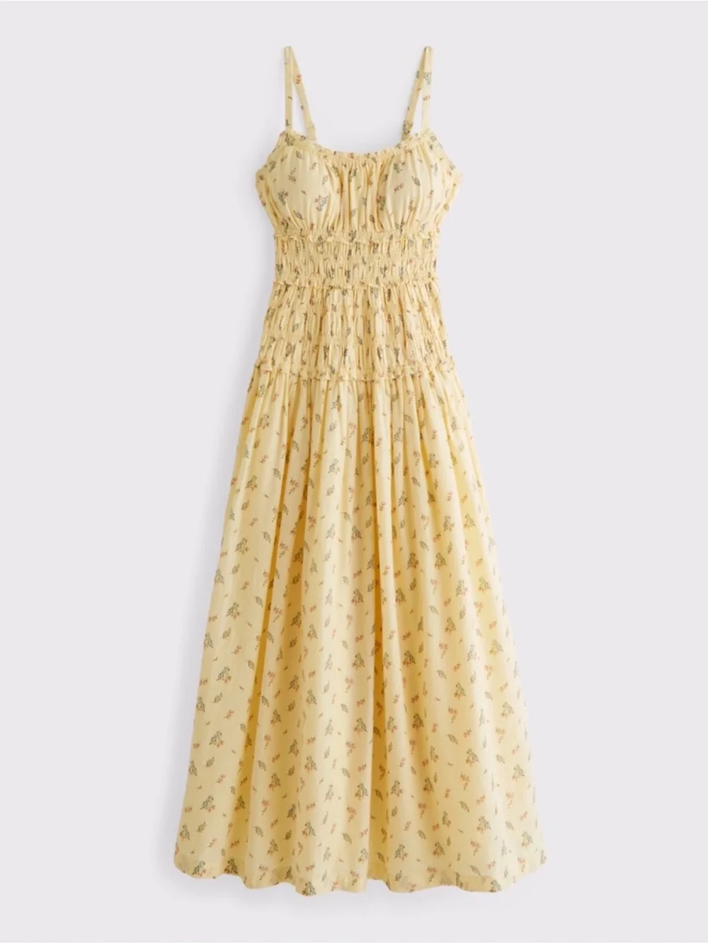 Abercrombie Bra-Free Smocked Drop-Waist Maxi Dress
